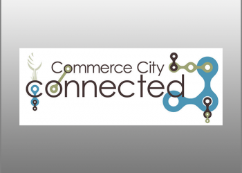 Commerce city connected logo