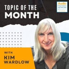 Topic of the month with Kim Wardlow - headshot of Kim smiling.